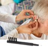 MEISH 2pcs Hearing Aid Cleaning Brush with Magnet and Wax