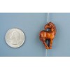 HANDMADE BOXWOOD OJIME BEAD - HORSE