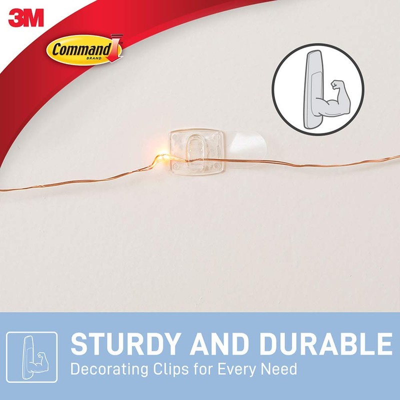 Command 17026CLR Decoration Clips for Christmas and Fairy Light -