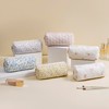 HHQQWZ Cute Floral Cotton Makeup Brush Cosmetic Bag for Women,