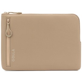 Golla Laptop Bag / Waterproof Neoprene Laptop Sleeve / for MacBook, Asus and Other Notebooks / Elegant Laptop Sleeve / Zip with Neoprene Jacket / 15 Inch/Coffee