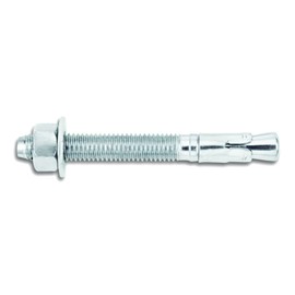 Powers Fastening Innovations 7433SD1 Power-Stud and Sd1 5/8-Inch by 5-Inch Type Carbon Steel Wedge Expansion Anchor Carbon Steel Clip, 25 Per Box