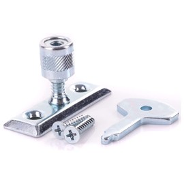 Window Locking Stay Fastener Metal Turn Latch Casement Lock with Screws & Key Locking Casement Window Stay Pin Victorian Design Casement Window Fitting.