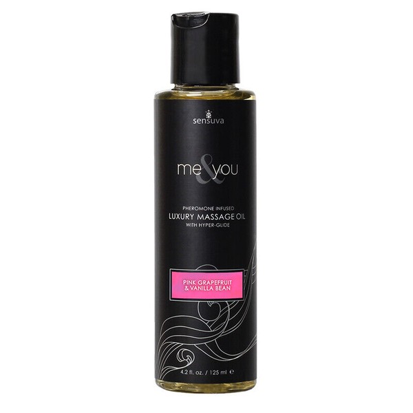 Me & You Massage Oil Grapefruit Vanilla 4.2oz Pheromone Infused Luxury Massage