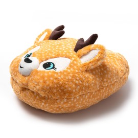 JOMIX Winter Foot Warmer for Women and Children, Funny Foot Heating Without Electricity, Ultra Warm Heat Cushion, Stuffed Toy, Reindeer