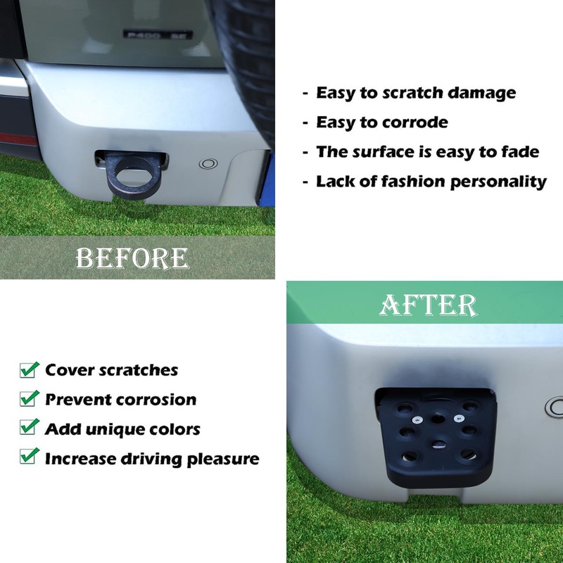Rear Bumper Trailer Ring Pedal Footrest Compatible with Land Rover