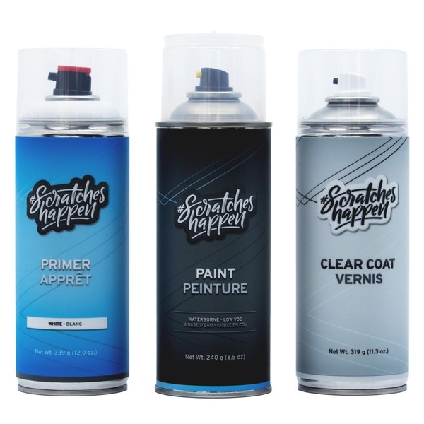ScratchesHappen Exact-Match Spray Paint - Fuji White/Polaris White (NER/2135/1AA) for