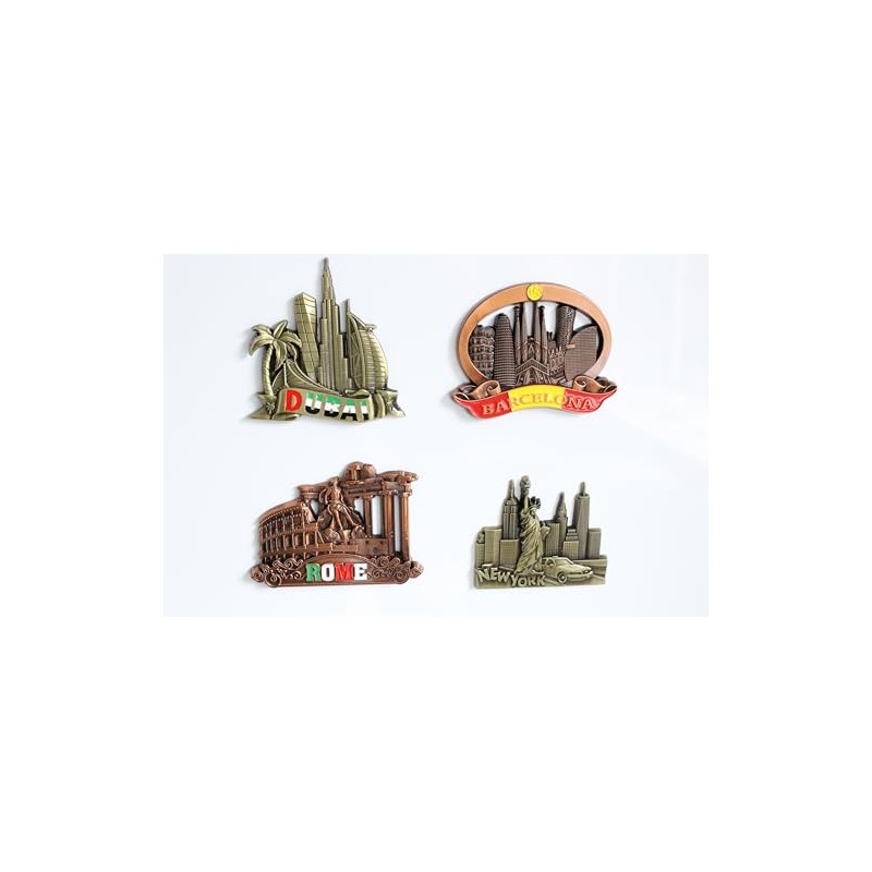 Barcelona (Spain) - 3D Metal Fridge Magnet for Kitchen Refrigerator