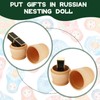 LOPYXBR 5 Sets Blank Russian Nesting Dolls Wooden Nesting Dolls