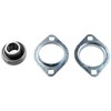 Neeseelily 3/4" Pressed Steel Flange Bearing Two Bolt Mounted SBPFL204-12