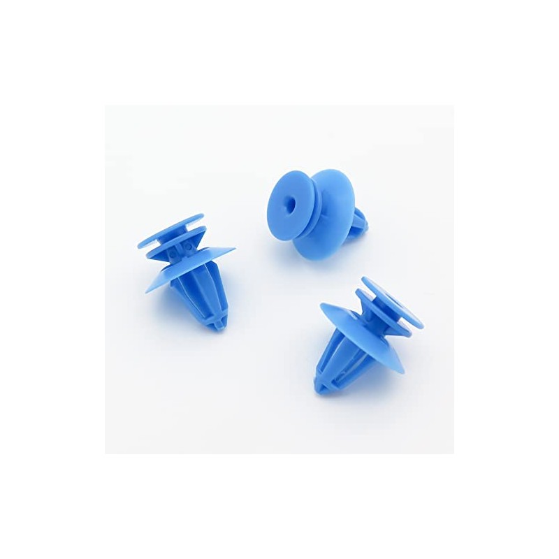 VVO Fasteners- Blue Plastic Front Door Card Clips for Ford