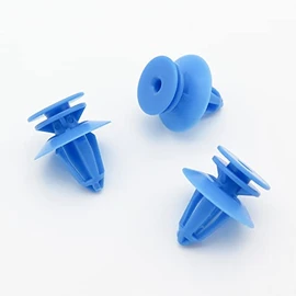 VVO Fasteners- Blue Plastic Front Door Card Clips for Ford Fiesta, (Pack of 10)
