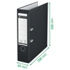 Leitz 10105001 Distribution Pack of 5 Plastic Quality Folder 180°