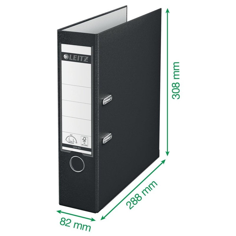 Leitz 10105001 Distribution Pack of 5 Plastic Quality Folder 180°