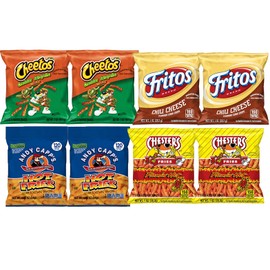 Hot Chips Snacks Variety Pack for Adults - Fiery Spicy Snack Bag Care Package - Bulk Assortment (30 pack)