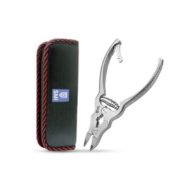 SMI Nail clippers, toenail clippers with double gear ratio, toenail clippers for ingrown and thick nails, foot nail scissors, toenail clippers for toenails and toenails, stainless steel with case