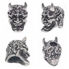KMOATIM Japanese Devil Hannya Paracord Bead - Copper EDC for