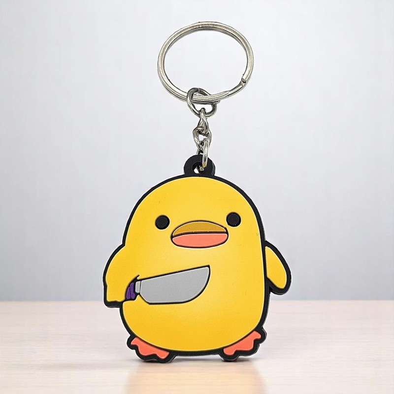 Promotech Boss Duck Keyring - 1 Piece PVC Keyring for