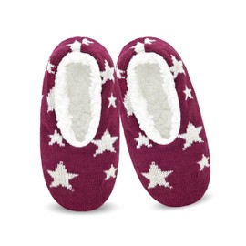 DICUIRD Womens Thick & Warm Slipper Socks with Grippers - Knit House Fuzzy Slippers