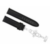 Ewatchparts 20mm Smooth Leather Watch Band Strap Deployment Clasp Bracelet