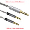 Geekria Apollo Silver-Plated Copper Upgrade Audio Cable Compatible with Meze