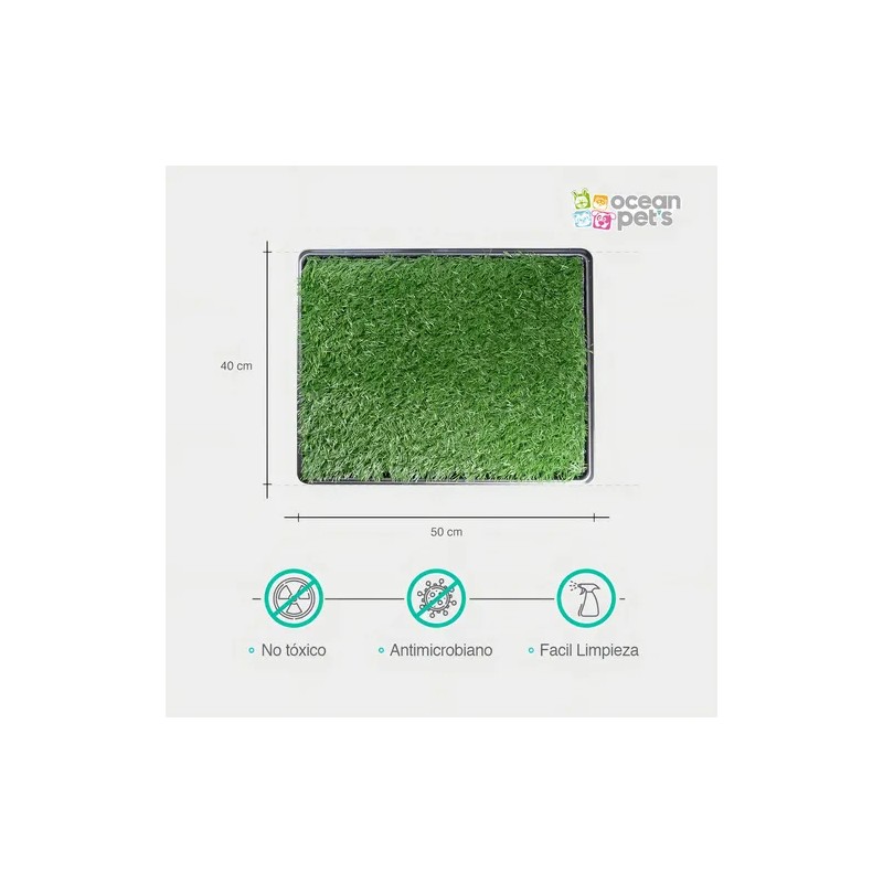 Tapete Entrenador Pasto Sintetico Para Perro 3 Capas