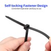 200 Pack Bulk KOOWIN Small 4 inch Nylon Plastic Cable
