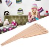 Ejoyous Agujas de tejer de madera, 5 piezas, ojos grandes,
