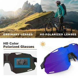 AJBAY Polarized Sports Sunglasses UV400 Lightweight TR90 Frame Running Baseball Glasses for Men Women Driving Fishing Cycling
