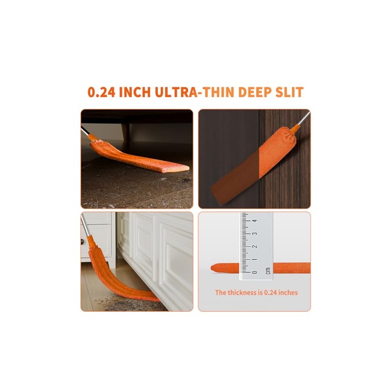 Hohoky 7-Piece Cobweb Duster Kit with Telescoping Pole