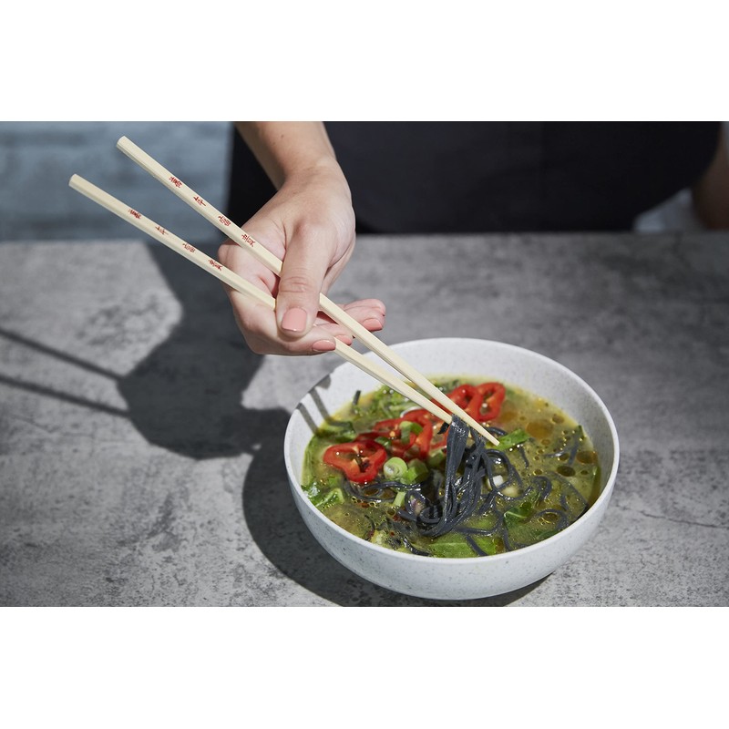 Ken Hom KH512 Bamboo Chopsticks, 26 cm, Excellence, Reusable Chopsticks