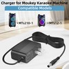 15V Charger for Moukey Karaoke Machine Power Cord Compatible with