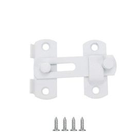 LC LICTOP Stainless Steel Latch Pet Latch Bolt Lock Small Flip Door Latch White 2pcs