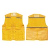 Volunteer Vest for Event Work Clothes with Multi Pockets Yellow