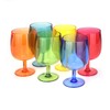 Yalin Set of 6 Unbreakable 12 oz Acrylic Plastic Wine