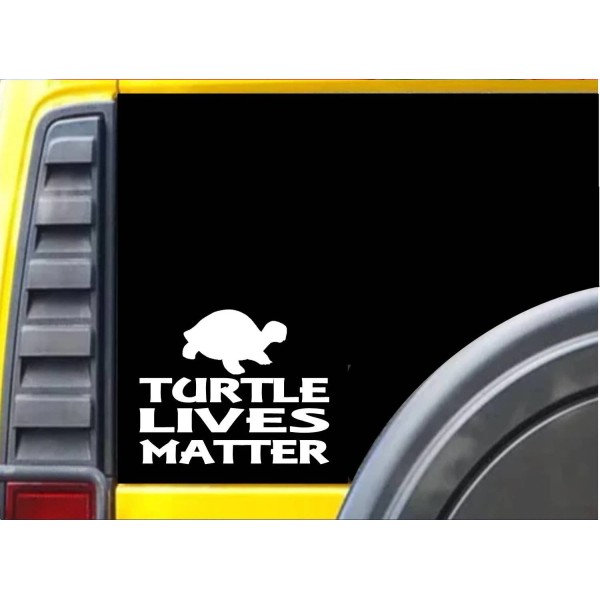 EZSTIK Turtle Lives Matter Sticker k152 6 inch Terrarium decal