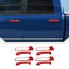 JeCar Red Door Handle Cover Trim Fit for Dodge RAM