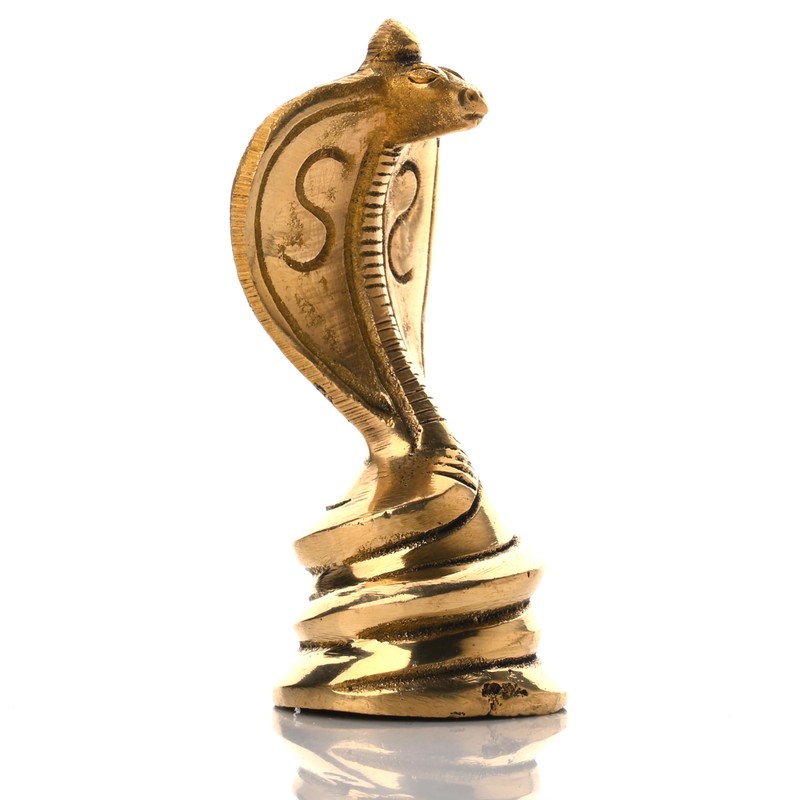 Brass Idol Sheshnag Naag Snake Devta for Pooja Mandir Temple