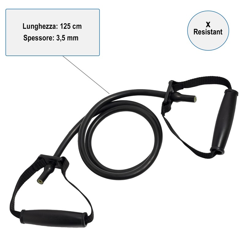 Gima 47054 Latex Tube with Handles, 125 cm x 3.5