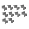 Bemacom 10 x end clamps for module height, frame height