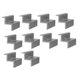 Bemacom 10 x end clamps for module height, frame height 30 mm, made of aluminium for mounting and mounting solar systems and photovoltail modules