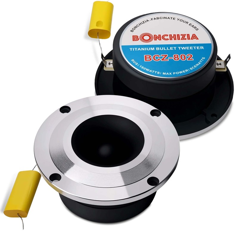 BONCHIZIA Super Tweeter, Bullet Tweeter for Car Audio,1.8" 400 Watt