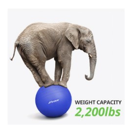 Yoga Ball Extra Thick Exercise for Balance Stability Pregnancy Physical Therapy  - L (58-65cm)