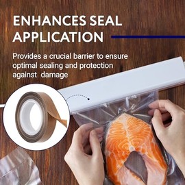 PTFE Tape/Teflon Tape for Vacuum, Hand and Impulse Sealers (1/2-inch x 30 feet) - Fits FoodSaver, Seal A Meal, Weston, Cabella's by IMPRESA