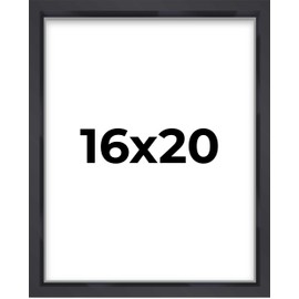 16x20 Shadow Box Frame Contemporary Black | 3/4" Depth of Usable Space| Interior Size 16x20 or 20x16 Inches| UV Resistant Acrylic, Acid-Free Backing, Wall Hangers | Made in USA