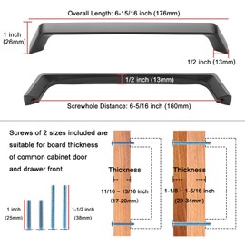 KOOFIZO Sloped Foot Cabinet Pull, 10-Pack Brushed Gold Furniture Handle, 6-1/4 Inch Screw Spacing, P21 for Kitchen Cupboard Door, Bedroom Dresser Drawer, Bathroom Furniture Hardware
