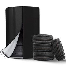Tyre Bag, Large Car Tyre Bags, Robust Universal Tyre Protector Cover Holds 4 Tyres, Waterproof Dustproof Tyre Cover for Car Tyres Under 30 Inches (Diameter 85 cm x Height 120 cm)