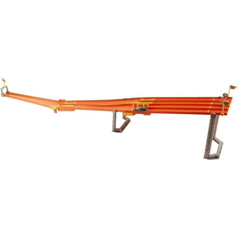 Hot Wheels Toy Car Track Set, 4-Lane Elimination Race