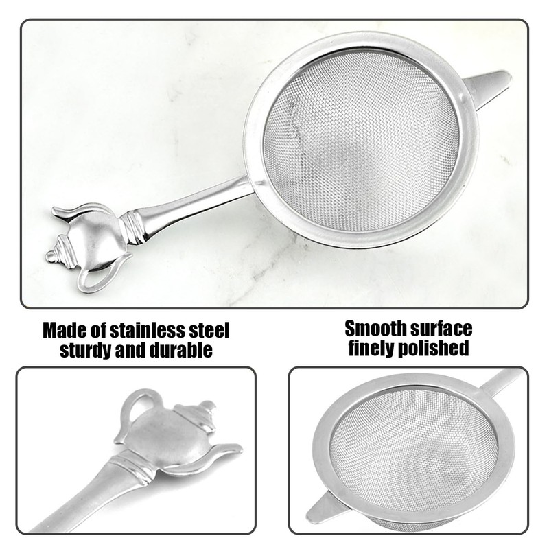 1 Colander and 1 Stainless Steel Small Bowl, Tea Filter,