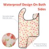 Bravace 4 Pack Adult Bibs for Women Washable Reusable Waterproof